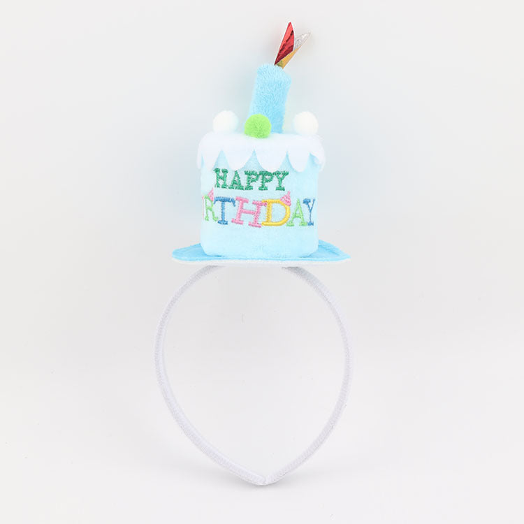 Wholesale Birthday Candle Cake Cloth Hair Hoop